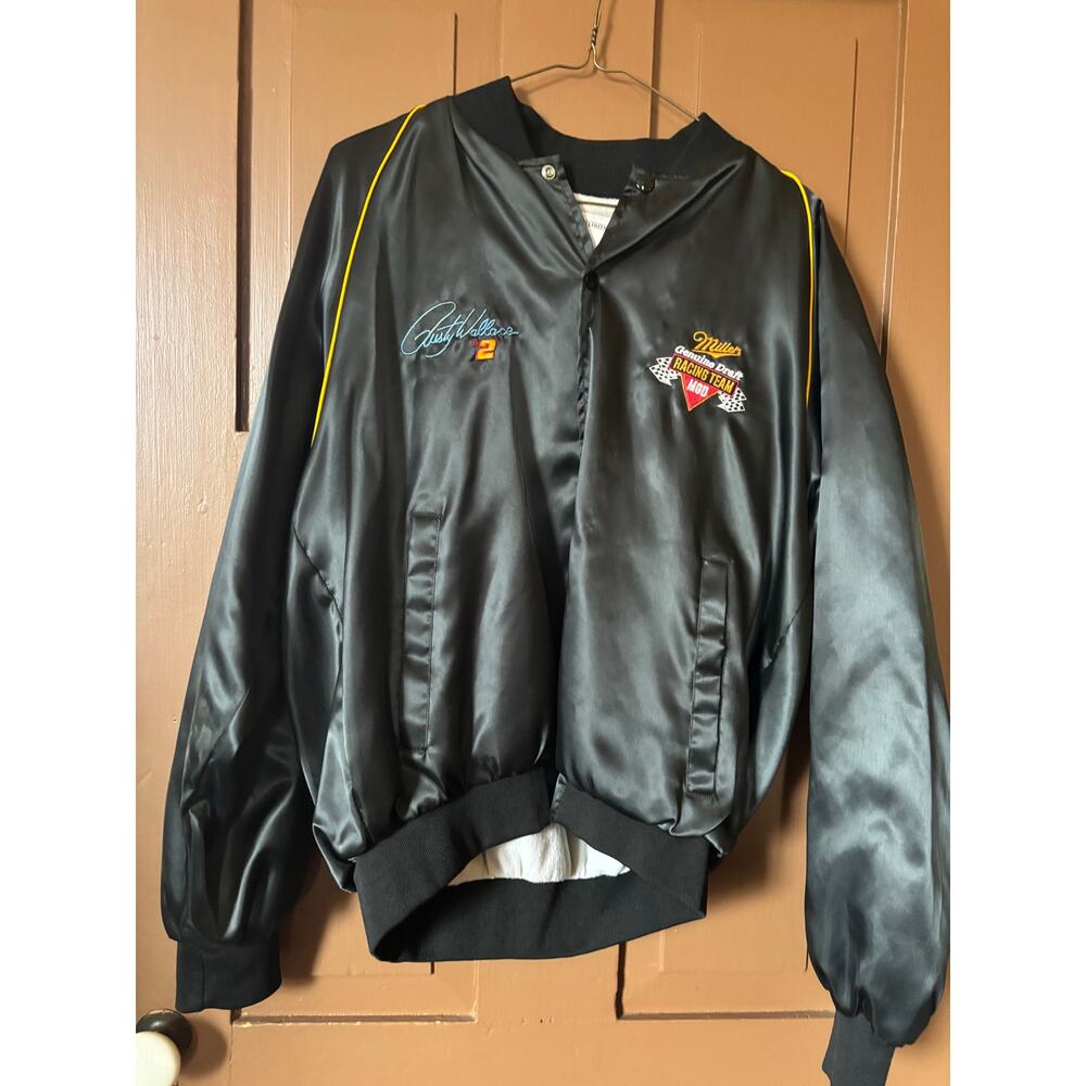 Vintage Designer Unlimited Rusty Wallace Jacket in Black